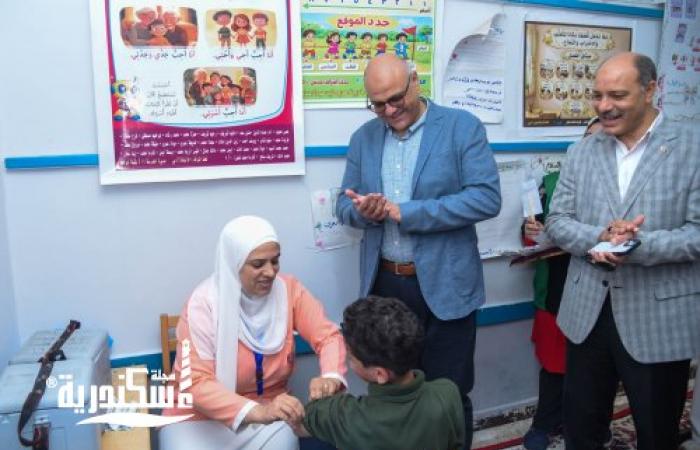 محافظ الإسكندرية يُطلق الحملة القومية للتطعيم ضد الحصبة الألمانية.. ويؤكد استهداف أكثر من مليون طفل من المصريين وغير المصريين