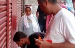 حي وسط....يواصل حملاته الحاسمة ويغلق محلين مخالفين بالحضرة الجديدة ومحرم بك