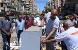 محافظ الإسكندرية يطلق أول تجربة لصناديق القمامة المدفونة تحت الأرض بشارع 45 بحي المنتزه ثان