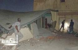 إزالة بناء مخالف وقطع المرافق عن شقة بحي وسط الإسكندرية في مهدها