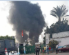 حريق في أرض شركة النحاس المصرية بحجر النواتية