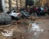 دون حدوث إصابات...تحطم سيارتين إثر انهيار شرفة عقار باللبان غرب الإسكندرية